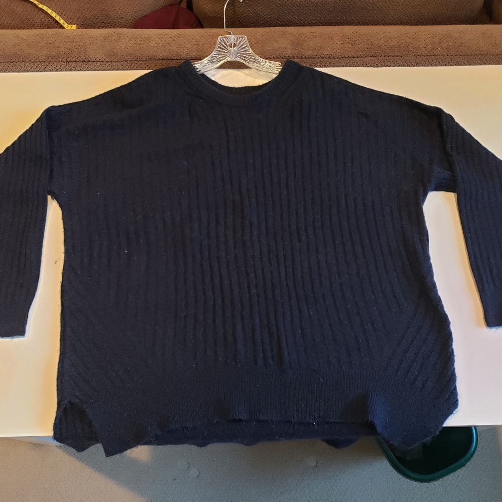 Abercrombie oversized navy sweater